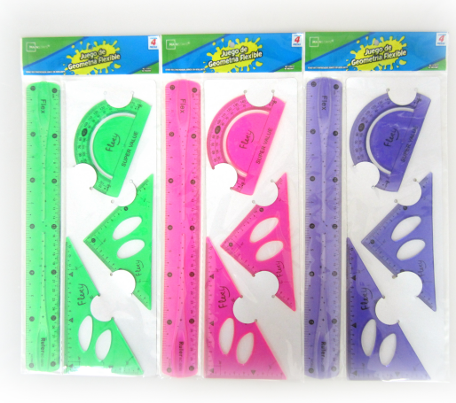 BTS 4 PCS  FLEXIBLE RULER SET