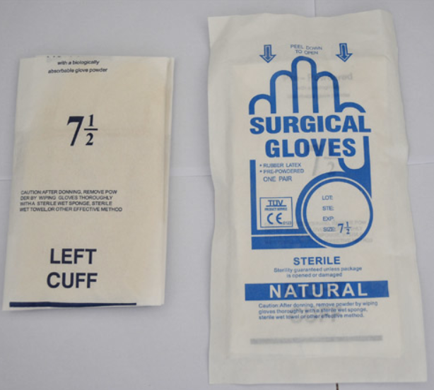 medical rubber gloves