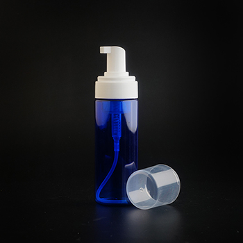 42/410 Blue PET plastic foam pump bottles for hand sanitizer 200ml