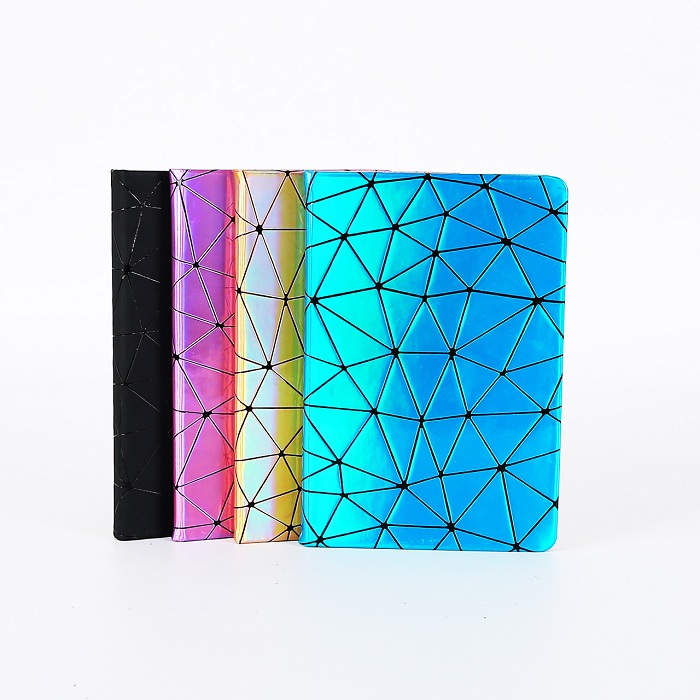 Iridescent Laser PU notebook with custom logo