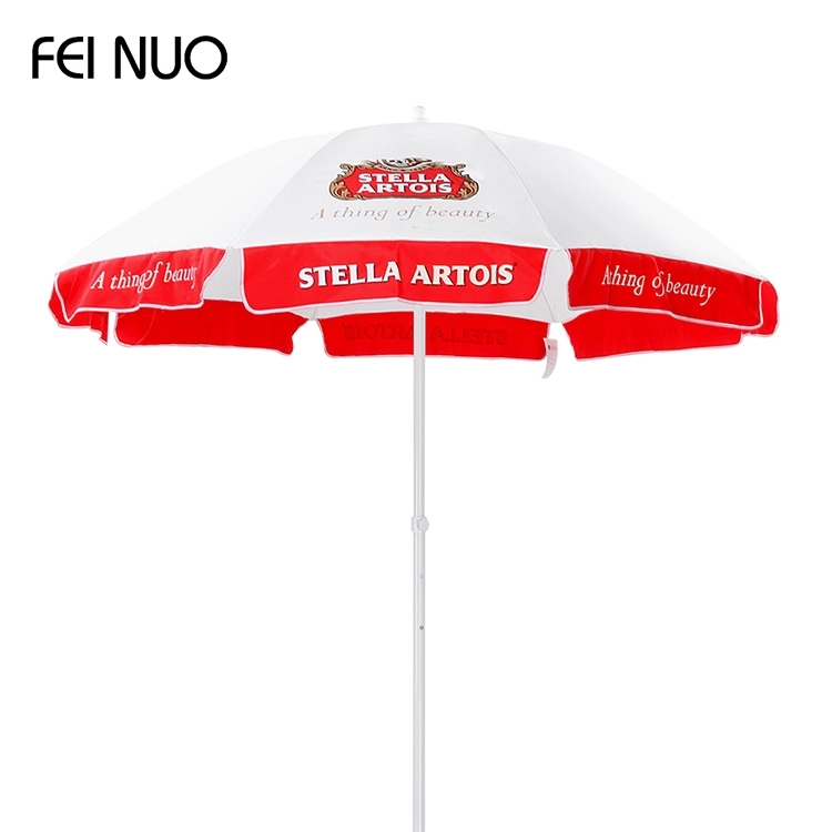 Oem Service big size 8 ribs airtel promotional adjustable height beach umbrella