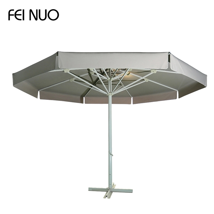 Aluminum frame strong 4m sun protection outdoor large luxury modern garden umbrella parasols 