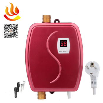Instant electric water heater for kitchen use or wash basin