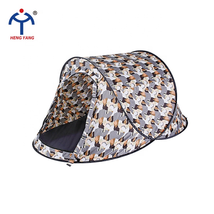 2m*2m ODM OEM famliy camping tent with round handbag