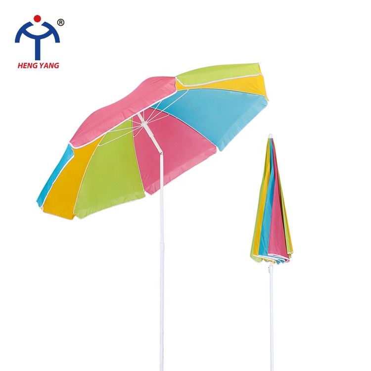 Fashion 8K colorful beach umbrella with tilt