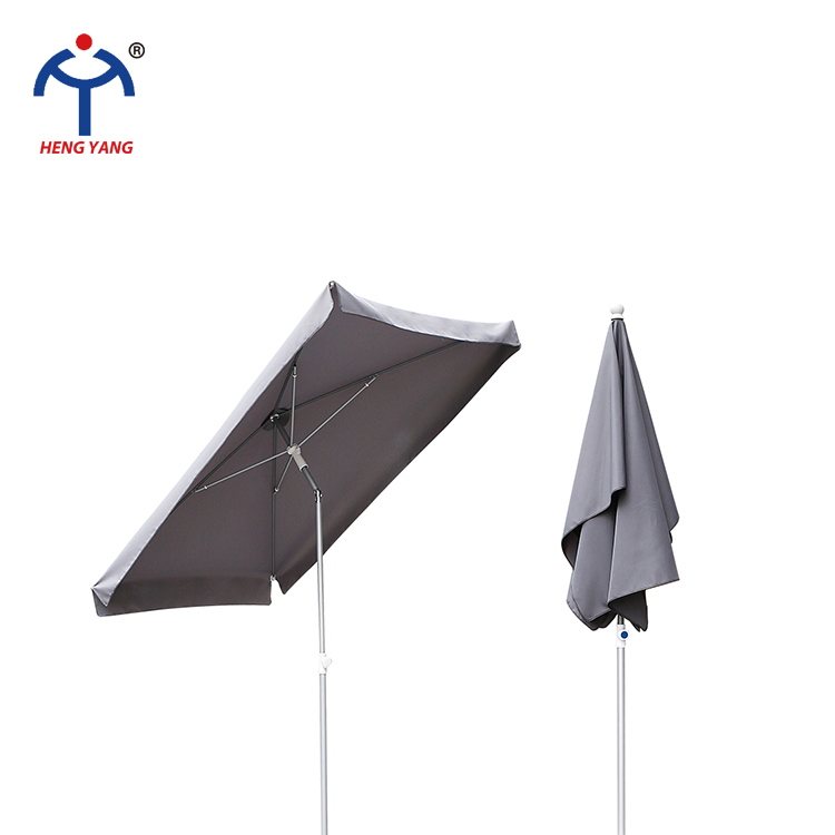 rectangle 200cm*125cm*4ribs polyester garden umbrella with tilt