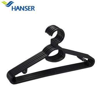 Wholesale hook 360 degree rotating non slip black hanger 