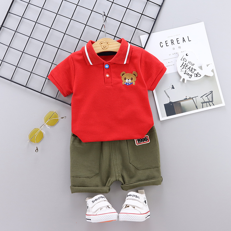 X5321 short sleeve bear suit