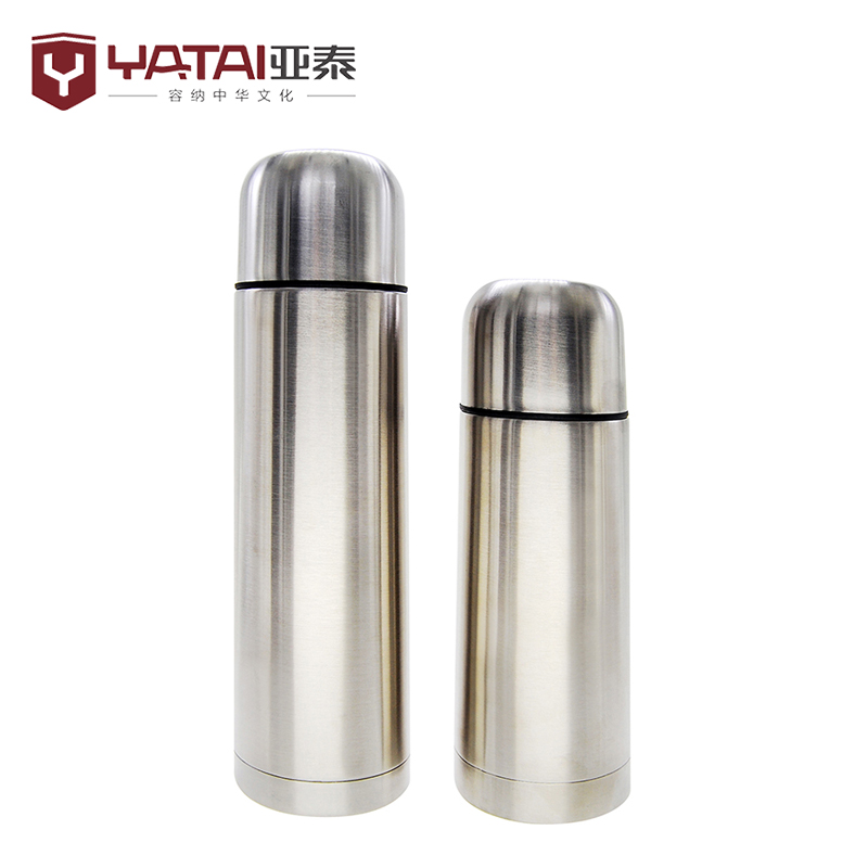 Double wall stainless steel bullet shaped water bo