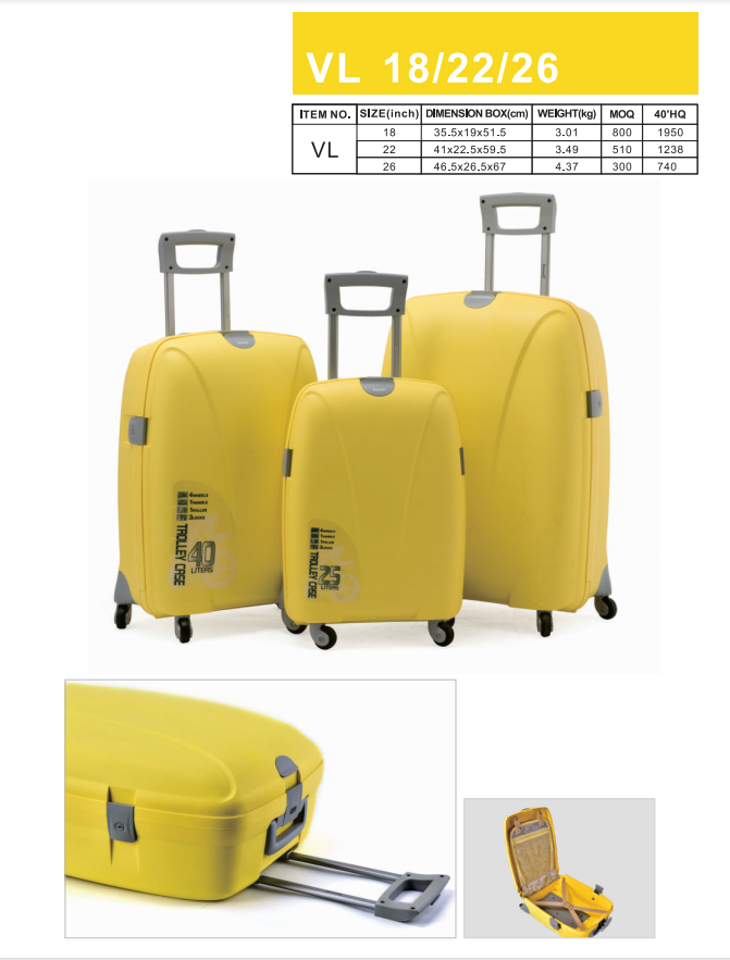 TROLLEY CASE SET