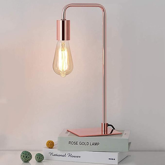 Rose gold desk lamp