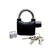 Alarm Siren Security Padlock - Black